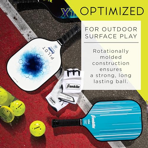 Franklin Sports X-40 Outdoor Pickleball Balls - 3 Pack