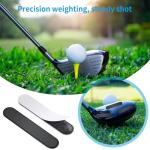 DSCMLIS 30PCS Black Lead Tapes, 3g High Adhesive Lead Tape for Pickleballs,Tennis, Golf Clubs, Adjust The Paddle Weighted Lead Tape and Add Swing Weight