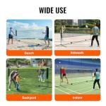 VEVOR Badminton Net, Height Adjustable Volleyball Net, 14ft Wide Foldable Pickleball Net, Portable Easy Setup Tennis Net Set with Poles, Stand and Carry Bag, for Kids Backyard Game Indoor Outdoor Use