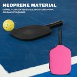 PATIKIL Pickleball Paddle Cover Universal 11.8x8.6 Inch, Neoprene Pickleball Racket Sleeve Paddle Storage Bag with Carrying Strap for Pickleball Paddles,Dark Pink