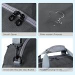 Maymooner Pickleball Bag with Shoes Compartment & Wet Pocket for Men Women,Water Resistant Sport Gym Bag Small Travel Duffel Weekender Overnight Bags,Dark Grey