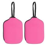 PATIKIL Pickleball Paddle Cover Universal 11.8x8.6 Inch, 2 Pack Neoprene Pickleball Racket Sleeve Paddle Storage Bag with Carrying Strap for Pickleball Paddles,Dark Pink