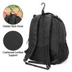 DSLEAF Tennis Backpack for 2 Rackets, Tennis Bag with Separate Ventilated Shoe Space for Tennis/Pickleball/Badminton/Squash Racquet and Accessories