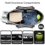 Lightweight Tennis Pickleball Bag for Women - Large Capacity Tennis Bag with Shoe Compartment, Holds 2-4 Rackets & 15.6" Laptop & Wet Pocket, Ideal for Casual Sports, Daily Commuting, and Short Trips