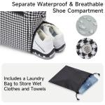 Lightweight Tennis Pickleball Bag for Women - Large Capacity Tennis Bag with Shoe Compartment, Holds 2-4 Rackets & 15.6" Laptop & Wet Pocket, Ideal for Casual Sports, Daily Commuting, and Short Trips