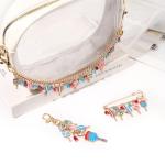 PHALIN 3PCS Pickleball Bag Charms for Women Pickleball Keychains Brooch Pins Purse Chain Accessories Game Day Sports Outfits Party Favors Gifts