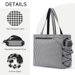 Lightweight Tennis Pickleball Bag for Women - Large Capacity Tennis Bag with Shoe Compartment, Holds 2-4 Rackets & 15.6" Laptop & Wet Pocket, Ideal for Casual Sports, Daily Commuting, and Short Trips