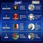 Zgelix Pickleball Paddles Set - Lightweight Fiberglass Paddles (7.88 Oz) with Sweat-Absorbing Anti-Slip Grip - Complete Set with Balls, Cooling Towels, Grip Tape, Ball Retrievers & Durable Carry Bag