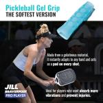 Hesacore Pickleball Paddle Gel Grip - 5.25in - Soft Feel - Supports Tennis Elbow, Enhances Grip Strength, Reduces Vibration with Finger Support and Anti-Sweat - Small