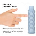 Hesacore Pickleball Paddle Gel Grip - 5.25in - Soft Feel - Supports Tennis Elbow, Enhances Grip Strength, Reduces Vibration with Finger Support and Anti-Sweat - Small