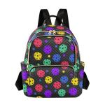 JHKKU Pickleball Balls Women's Quilted Backpack Casual Lightweight Backpack Purse Ladies Fashion Travel Handbag Shoulder Bags S