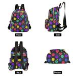 JHKKU Pickleball Balls Women's Quilted Backpack Casual Lightweight Backpack Purse Ladies Fashion Travel Handbag Shoulder Bags S