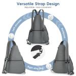 KAVIGOR Pickleball Bag, 7 Pockets & Upgraded Zippers, Lightweight Sling Bag with Detachable Strap & Water-Resistant Pocket