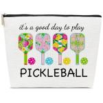 ELSGFHSU Pickleball Gifts for Women Makeup Bag - Pickleball Gifts Cosmetic Bags Accessories for Women
