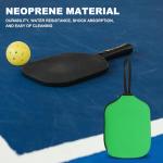 PATIKIL Pickleball Paddle Cover Universal 11.8x8.6 Inch, 2 Pack Neoprene Pickleball Racket Sleeve Paddle Storage Bag with Carrying Strap for Pickleball Paddles,Lake Blue, Orange