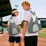 KAVIGOR Pickleball Bag, 7 Pockets & Upgraded Zippers, Lightweight Sling Bag with Detachable Strap & Water-Resistant Pocket