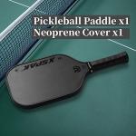 XS XSPAK Carbon Fiber Tournament Pickleball Paddle - USAPA Polypropylene Honeycomb Racket with Cushion Comfort Grip