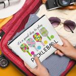 ELSGFHSU Pickleball Gifts for Women Makeup Bag - Pickleball Gifts Cosmetic Bags Accessories for Women