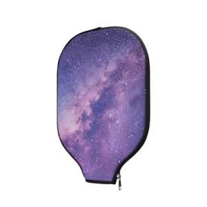 Entornuest Starry Night Women Men's Pickleball Paddle Cover Personalized Paddle Case Ladies Women Designer Fashion Pickleball Racket Protection Paddle Storage Bag for Women Men