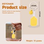 Pickleball Valentines Day Gifts for Him Her Boyfriend Yellow Pickleball Keychain for Handbag Backpack Charm Accessories for Women Girls Pickle Ball Birthday Gifts for Best Friend Sports Gift Ideas