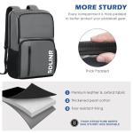 SDLINR Pickleball Bag Fits 4 to 10 Paddles, Large Pickleball Backpack with Shoe Compartment and Fence Hook, Pickle ball Gifts for Men Women (Gray)