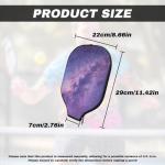 Entornuest Starry Night Women Men's Pickleball Paddle Cover Personalized Paddle Case Ladies Women Designer Fashion Pickleball Racket Protection Paddle Storage Bag for Women Men