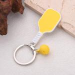 Pickleball Valentines Day Gifts for Him Her Boyfriend Yellow Pickleball Keychain for Handbag Backpack Charm Accessories for Women Girls Pickle Ball Birthday Gifts for Best Friend Sports Gift Ideas