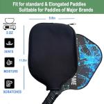 MINYJHZ Pickleball Paddle Covers, Neoprene Pickle ball Rackets Sleeve, Universal Paddles Bag for Most USAPA Standard and Elongated Pickleball Racquets