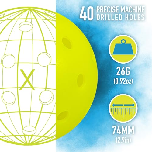 Franklin Sports X-40 Yellow Pickleballs - 36 Pack