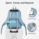 VELADAY Tennis Bag for Women Girl, Stylish Quilted Tennis Pickleball Racket Backpack Wet Pocket, Women Weekend Bag for Travel