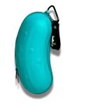 Pickleball Ball Holder – Clips to Fence or Bag, Holds 3 Balls, Zipper Pocket for Accessories, Lightweight Court Organizer (Cool Blue)