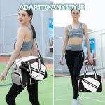 ROYALFAIR Pickleball Bags with Shoe Compartment for Women and Men，Pickleball Paddle Bag Large Capacity can Hand-Carried or Crossbody (Black)