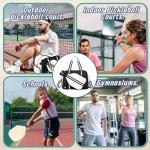 ROYALFAIR Pickleball Bags with Shoe Compartment for Women and Men，Pickleball Paddle Bag Large Capacity can Hand-Carried or Crossbody (Black)