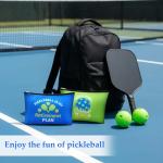 24 Pcs Pickleball Makeup Bags Bulk Pickleball Gifts for Women, Dink Ball Sport Cosmetic Pouch Bag Party Favors Supplies, Pickle Ball Accessories Travel Organizer Zipper Pouch Sport Lovers Gifts (Blue)