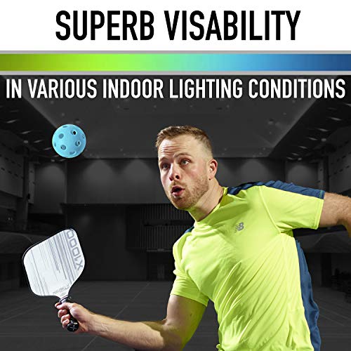 Franklin Sports Indoor Court Pickleball Balls - USA Pickleball Approved - 12 Pack Blue