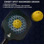 EcoNour Pickleball Paddles Set of 2/4 | USAPA Approved Fiberglass Surface Pickleball Set with 4 Pickleballs | 2 Cooling Towels and Pickleball Racket Storage Bag