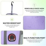 JKAOO Tennis Bags for Women, Waterproof Tennis Sling Crossbody Shoulder Backpack Holds 2 Rackets, Tennis Racket Bag for Pickleball Badminton (Purple)