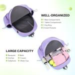 JKAOO Tennis Bags for Women, Waterproof Tennis Sling Crossbody Shoulder Backpack Holds 2 Rackets, Tennis Racket Bag for Pickleball Badminton (Purple)