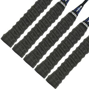 Senston New Rackets Grip Anti Slip Perforated Super Absorbent Tennis Overgrip Badminton Overgrip Pickleball Overgrip 5 Pack Black