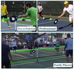 Hoverphenix Pickleball Set with Net for Driveway, Portable Regulation Size Pickleball Net System with 4 Fiberglass Paddles Set, 6 Outdoor Pickleballs, Carry Bag