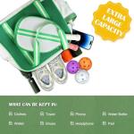 Amoswiz Pickleball Bags for Women, Green Pickle Ball Bag Tote, Neoprene Crossbody Pickleball Sling Bag Outfits for Women Extra Large