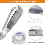 Yeshom Lead Tape Golf, 2 Grams Per Inch Weighted Lead Tape, Add Swing Weight Self Adhesive Tape for Golf Clubs Pickleball Paddle Tennis Racket Fishing，1/2" x 60"/100"