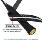 Senston New Rackets Grip Anti Slip Perforated Super Absorbent Tennis Overgrip Badminton Overgrip Pickleball Overgrip 5 Pack Black