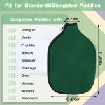 AEXHOT 2 PCS Pickleball Paddle Covers, Durable Neoprene Paddle Cover Universal 8.26 x 11.8Inch Zippered Universal Racket Sleeve Paddle Storage Bag, Fits USAPA Standard Pickleball Racquets (Green)