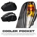 Franklin Sports Pro Series Bag II - Professional Pickleball Bag - Duffle/Backpack - Premium Storage - Charcoal