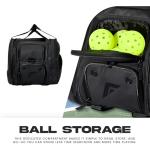 Franklin Sports Pro Series Bag II - Professional Pickleball Bag - Duffle/Backpack - Premium Storage - Charcoal