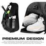Franklin Sports Pro Series Bag II - Professional Pickleball Bag - Duffle/Backpack - Premium Storage - Charcoal