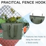 VASCHY Pickleball Tote Bags For Women With Fence Hook, Pickleball Paddle Holder Case Quilted Puffer Work/Gym/Sports Tote for 2 Rackets with Crossbody Strap Green