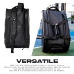 Franklin Sports Pro Series Bag II - Professional Pickleball Bag - Duffle/Backpack - Premium Storage - Charcoal