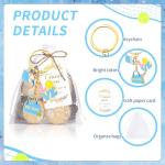 SPNDOB 12 Pcs Pickleball Keychain Alloy Metal Charms with Organza Bags, Thank You Cards & Jute，Pickleball Party Favors, Gifts for Sports Lovers, Players, Women, Team & Tournament Souvenirs